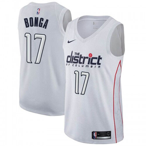 Wizards #17 Isaac Bonga Authentic 2024 City NBA Jersey - White