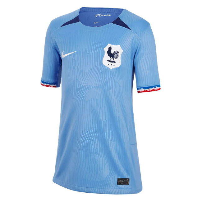 Kids France International Team Sleek Home Soccer Jersey