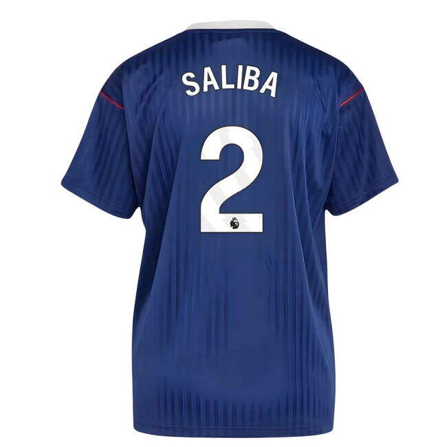 Arsenal Terrace Icons Shirt (Navy) (Saliba 2) (Limited Edition)
