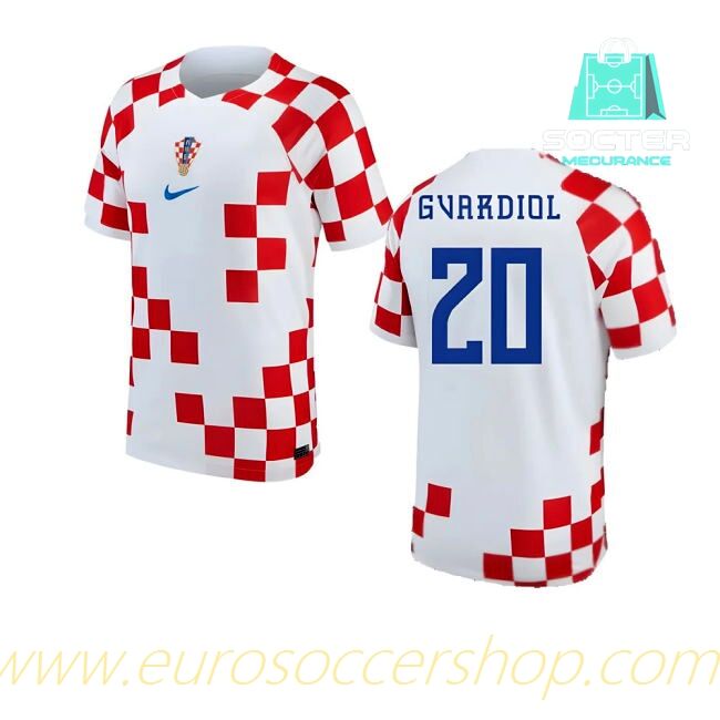 Fan Edition 2022-2023 Croatia Home Kit (GVARDIOL 20)