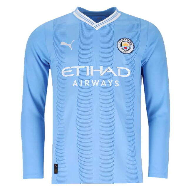Football Man City Long Sleeve Home Shirt De Bruyne #17 Official Li...