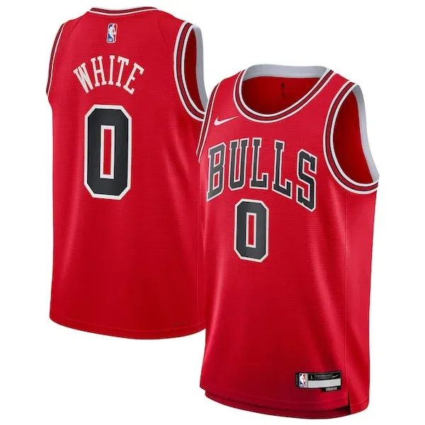 Authentic Coby White CHI NBA Jersey - Red - Official NBA Merchandise