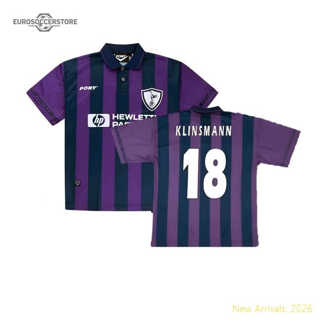 Excellent 1995-1996 Thfc Away Pony Retro Shirt (klinsmann 18)