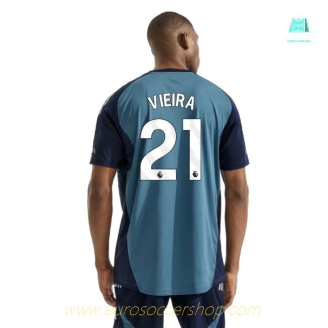 2025-2026 Arsenal Training Shirt (Blanch Blue) (Vieira 21)