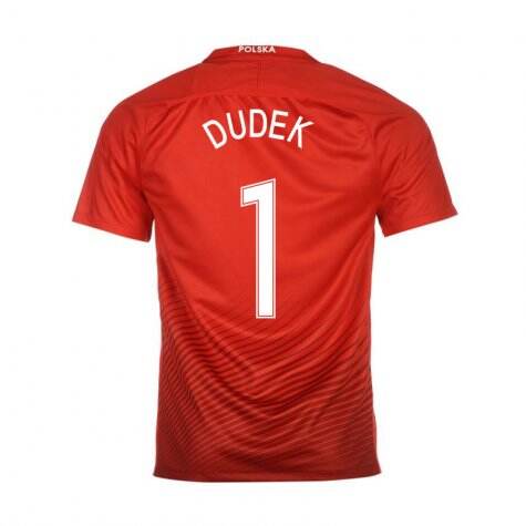 Poland Away 2016 Dudek 1 Soccer Jersey Shirt - Official Replica 23831