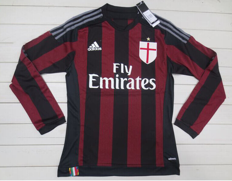 Ac Milan 201516 Home Long Sleeve Shirt - Official Replica 10643