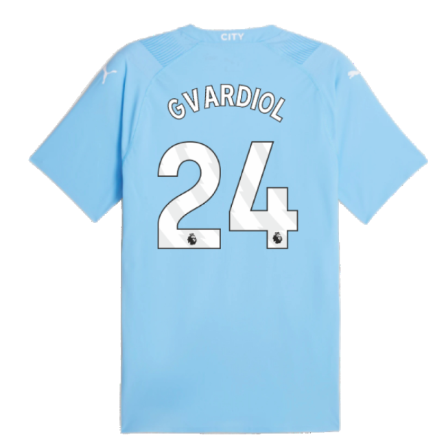 2023-2024 Man City Authentic Home Kit (Gvardiol 24)