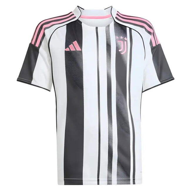 2025-2026 Juve Home Breathable Shirt (Kids) Reinforced Seams
