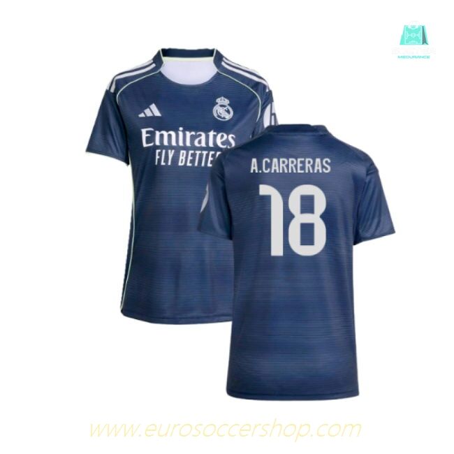 2025-2026 Real Madrid Authentic Away Shirt (Womens) (A.Carreras 18)