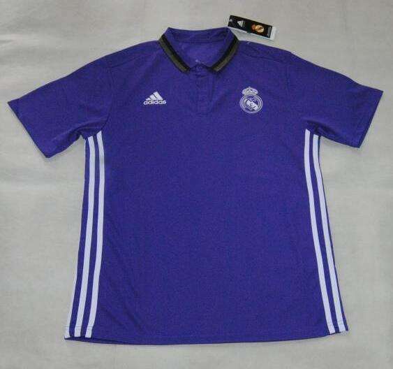 Official Official Real Madrid 2016-17 Purpel Polo Shirt