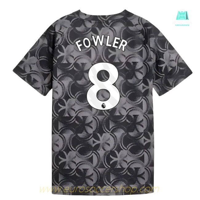 2025-2026 Man City Warm Up Jersey (Black) - Kids (Fowler 8)