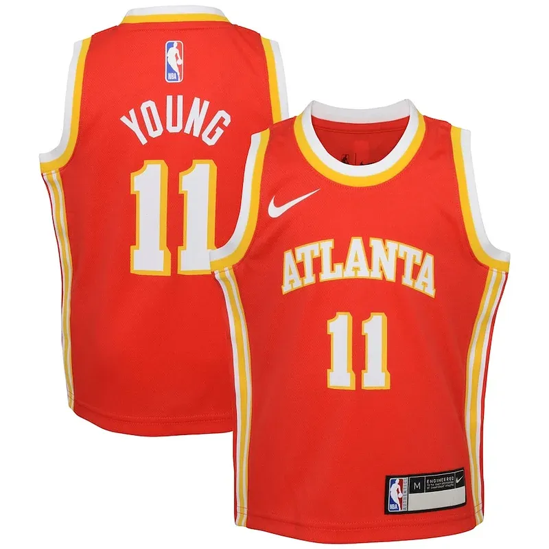 Trae Young ATL Swingman Jersey - retro exclusive - Red athletic
