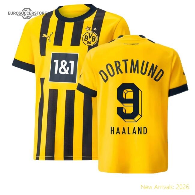 Premium-grade 2022-2023 Borussia Dortmund Home Shirt (kids) (haalan