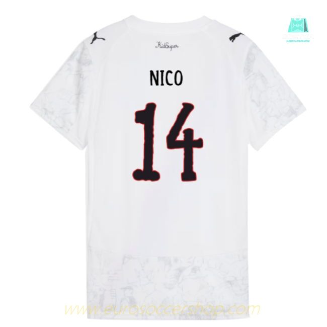 2025-2026 KIDSUPER x Manchester City CWC Shirt (White) - Womens (Nico 14)