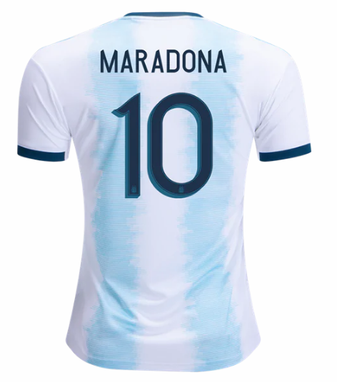 2019-20 ARGETINA HOME SOCCER JERSEY SHIRT DIEGO MARADONA 10 -