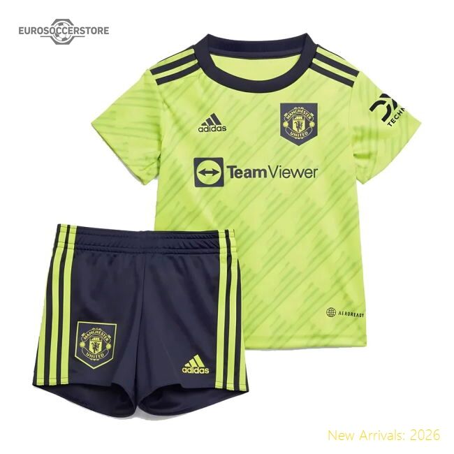 Authentic 2022-2023 Man Utd Third Baby Kit - Premium Quality Football