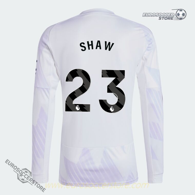 SHAW 23 Manchester United 25-26 Season Away Long Sleeve Football Jersey