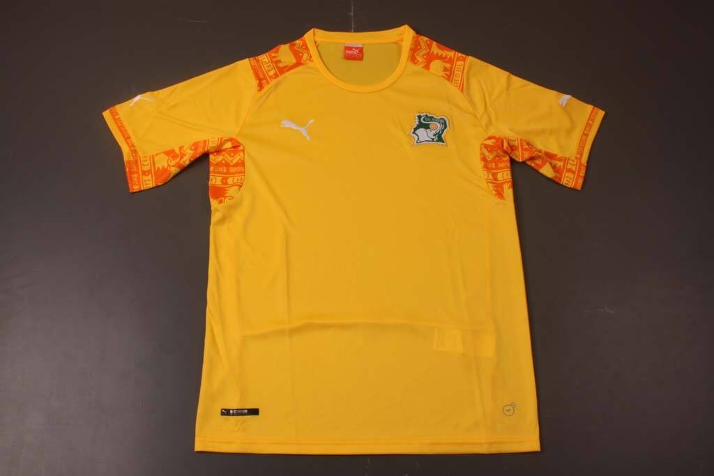 Authentic 2014 FIFA World Cup Ivory Coast Home Soccer Jersey Football