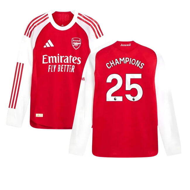 Champions 25 Genuine Copy Arsenal Home Fan Jersey for Adults