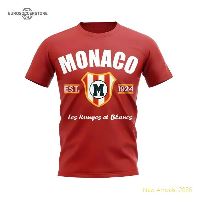Fan-Favorite Authentic Monaco Established Football T-Shirt (Red)