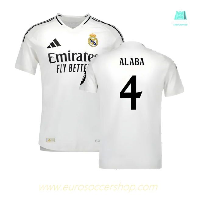 2024-2025 Real Madrid Authentic Home Shirt (Alaba 4)