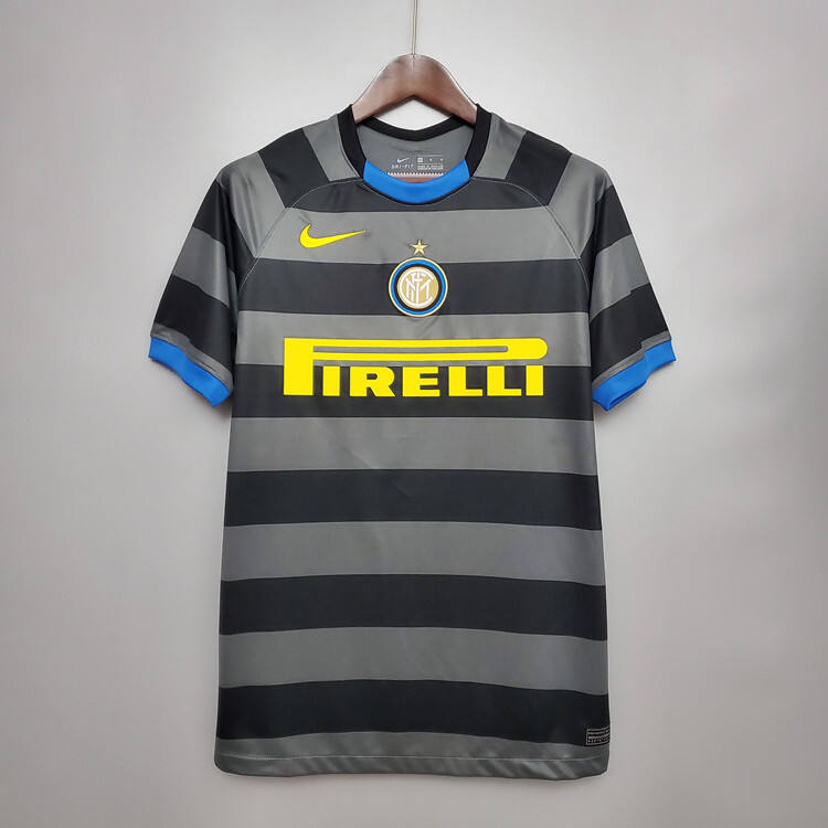 Inter Milan 20-21 Third Grey Soccer Jersey Football Shirt - Official