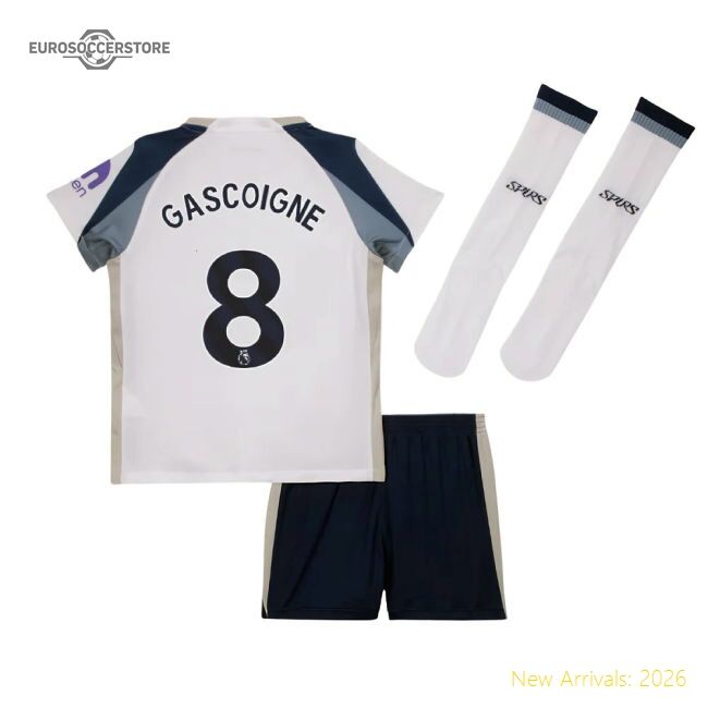 Official 2025-2026 Tottenham Home Little Kids Mini Kit (gascoigne 8