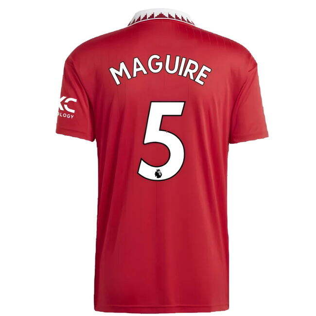 Man Utd Home Football Shirt 2022-20 - MAGUIRE 5 M S