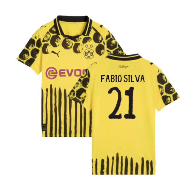 2025-2026 BVB Shirt - Kids (Fabio Silva 21) UV Protection