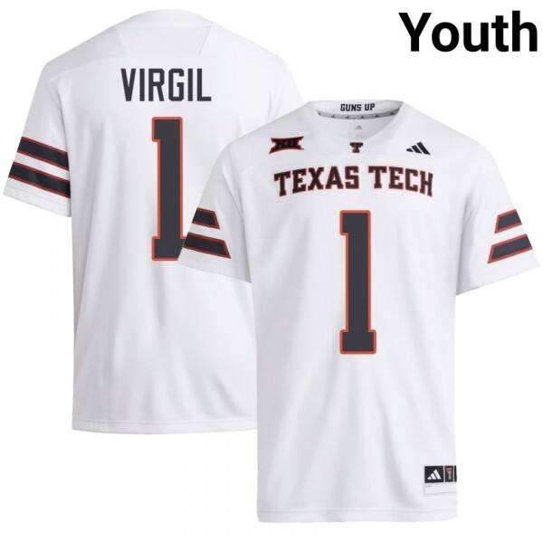 Ncaa Texas Tech Red Raiders Reggie Virgil #1 Youth Red Premium