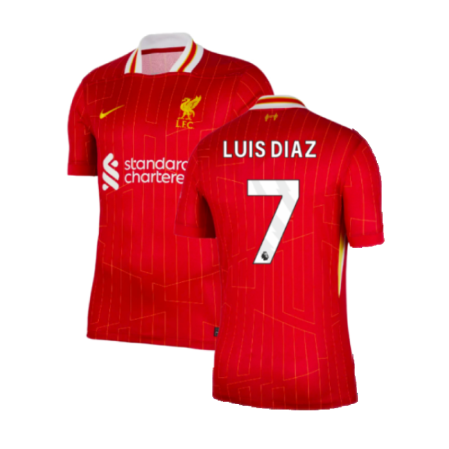 Women's 2024-2025 Liverpool Home Shirt (Luis Diaz 7)