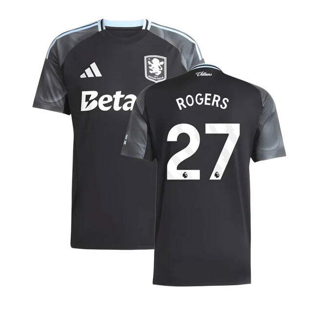 Aston Villa Away Football Jersey 2025-20 Season Rogers 27 L S