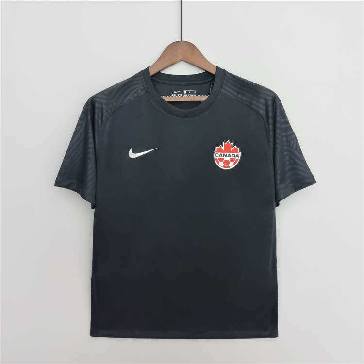 Canada World Cup 2022 Away Black Soccer Jersey Soccer Shirt - World