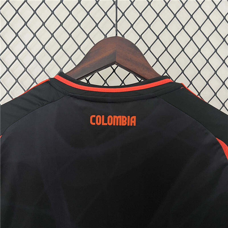 COPA AMERICA 2024 COLOMBIA AWAY BLACK SOCCER JERSEY FOOTBALL SHIRT -