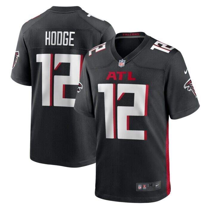 Men's Atlanta Falcons KhaDarel Hodge Nike Black Game Jerse...
