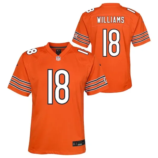 None Caleb Williams Game Jersey - Orange | NFL Player Jersey