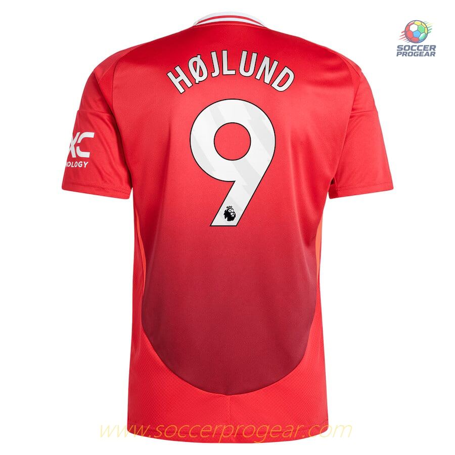 Manchester United Home Kids Edition Kit Team Jersey 2024/25 Collection Højlund