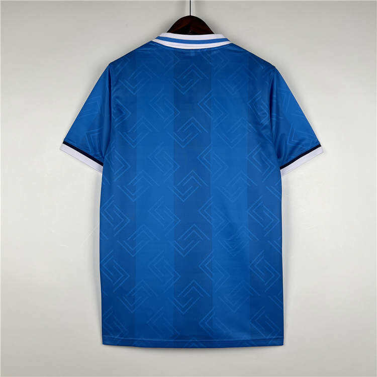 Professional Grade 9394 Napoli Retro Football Shirt Home Blue Soccer