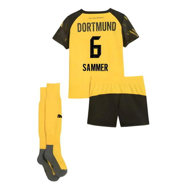 2025-2026 BVB Home Kit (Sammer 6) Durable Stitching Lightweight