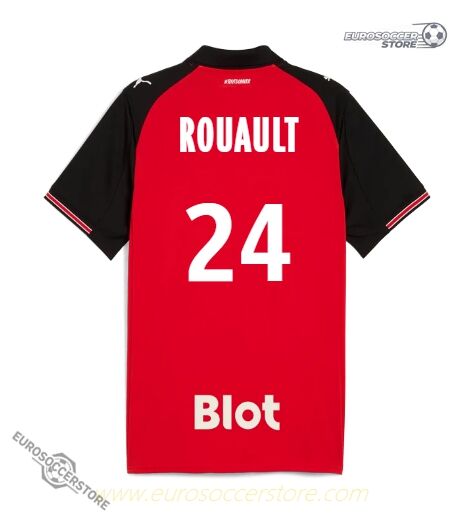 Rennes Home ROUAULT 24 Jersey for the 25-26 Season
