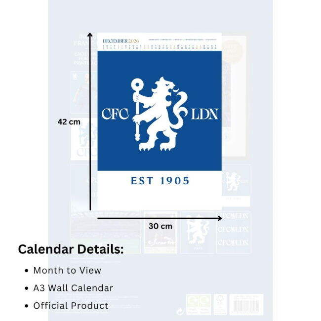 Chelsea Starting XI Pro Level Home Player Jersey (Calendar 2026)