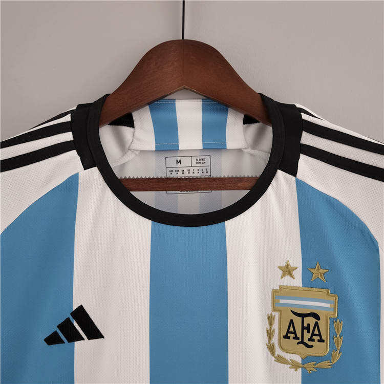 Argentina World Cup 2022 Home White Soccer Jersey Football Shirt -