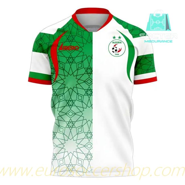 2025-26 Edition Algeria Home Football Shirt Design Concept