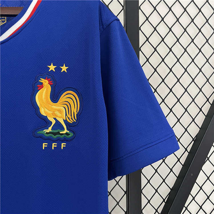 UEFA Euro 2024 France Home Blue Football Shirt Soccer Jersey -