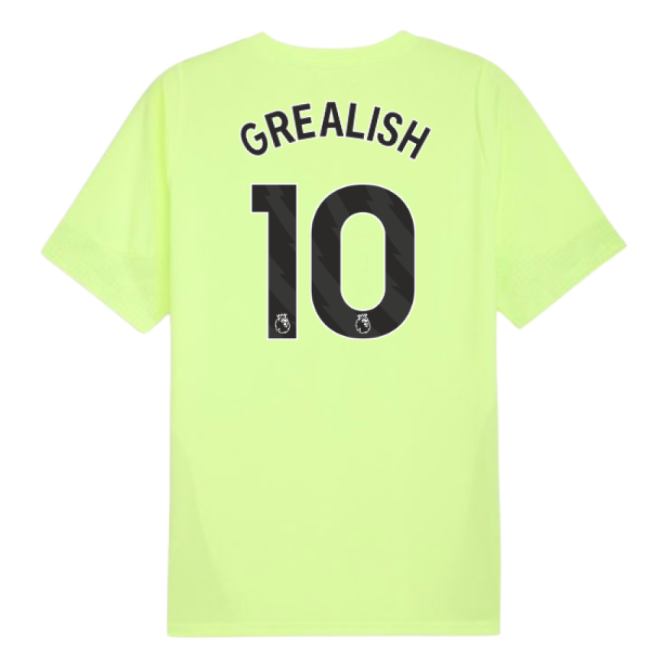 Football Man City Training Jersey Fizzy Apple Grealish #10 Premium...