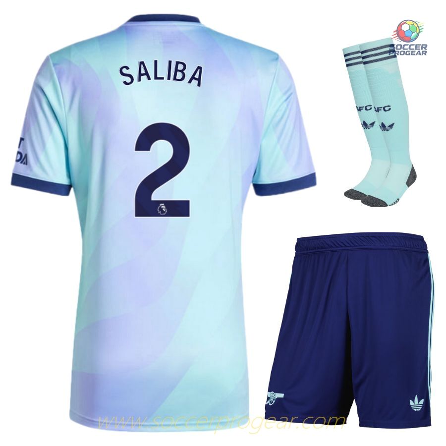 Arsenal 2024-2025 Season Saliba Youth Third Soccer Shirt Soccer Shirt