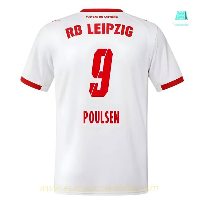 2025-2026 Red Bull Leipzig Home Shirt (Poulsen 9)