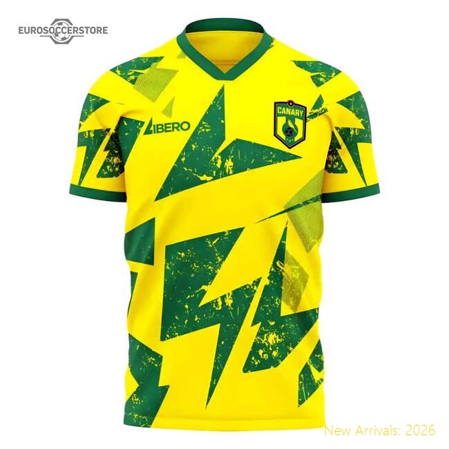 Authentic Norwich 2025-2026 Home Concept Football Kit (libero)