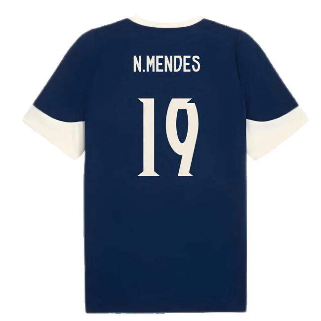 2025-2026 Portugal Training Jersey (Persian Blue) (N.Mendes 19)