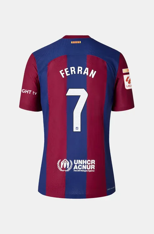 Ferran's No. 7 Home Jersey for Barcelona in the 2023-24 Season